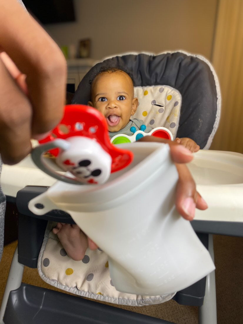 Junobie Infant/Toddler Milk & Snack Storage Bags 4-Pack Bundle