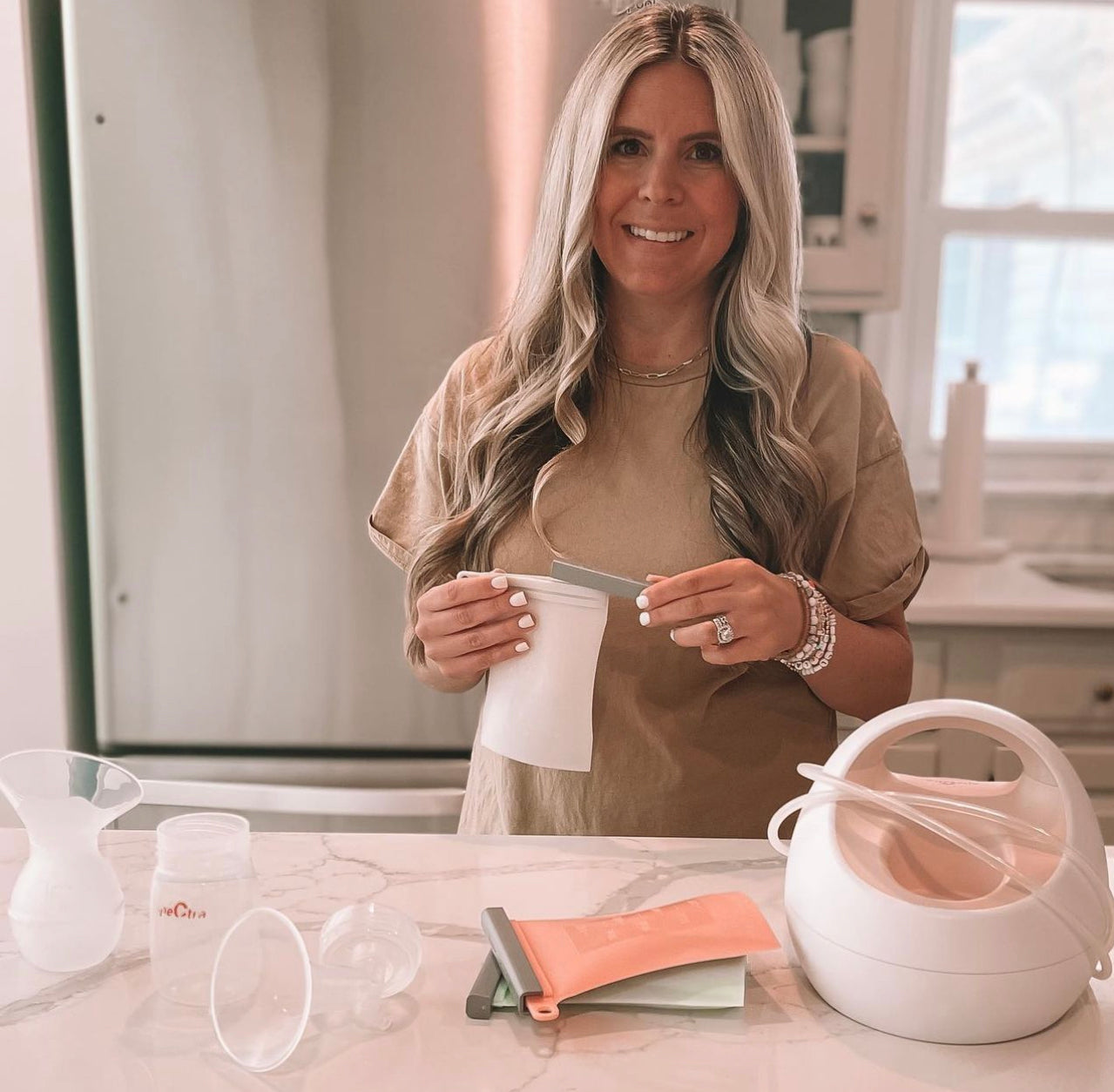 Junobie Infant/Toddler Milk & Snack Storage Bags 4-Pack Bundle