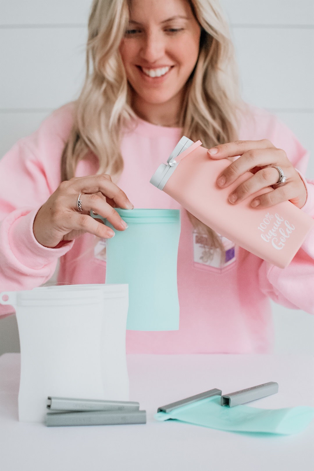 Junobie Infant/Toddler Milk & Snack Storage Bags 4-Pack Bundle