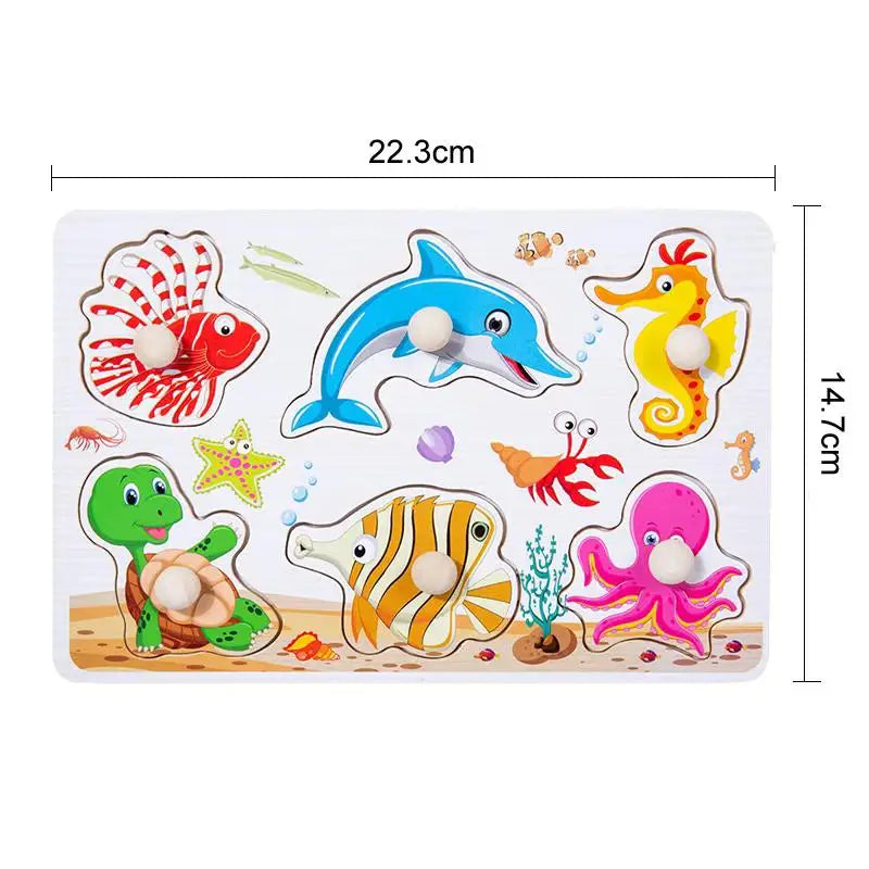 ﻿﻿Montessori Wooden Hand Grab Boards